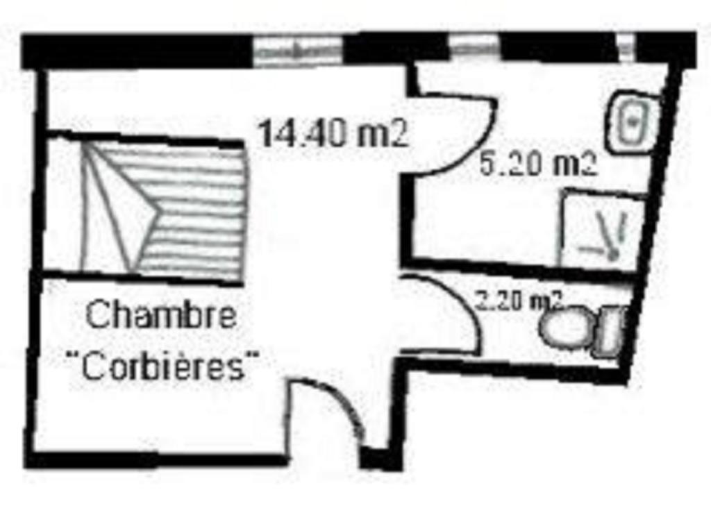 Relais De Tamaroque Bed & Breakfast Portel-des-Corbieres Rom bilde